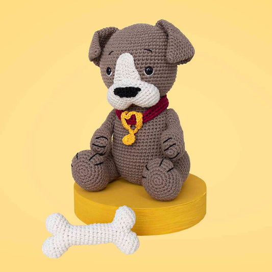 Hundur og bein Amigurumi